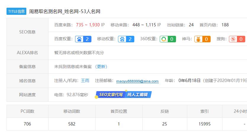 周易算命-网站权重2,行业普遍现象 周易算命-网站权重2,行业普遍现象
